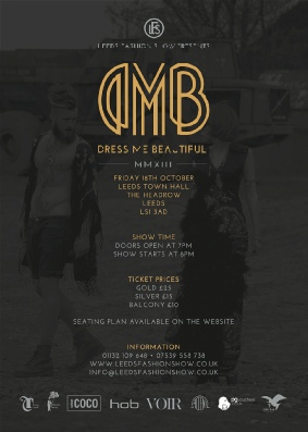DMB MMXIII Fashion Show Flyer Back